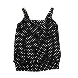 Lands End Polka dot tankini top